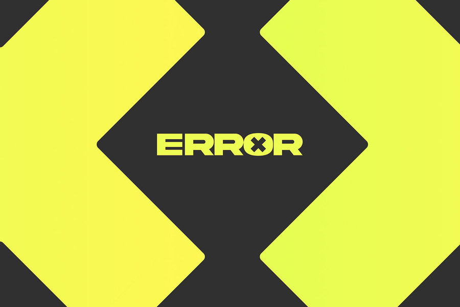Error — Brand identity and packaging for a streetwear label
