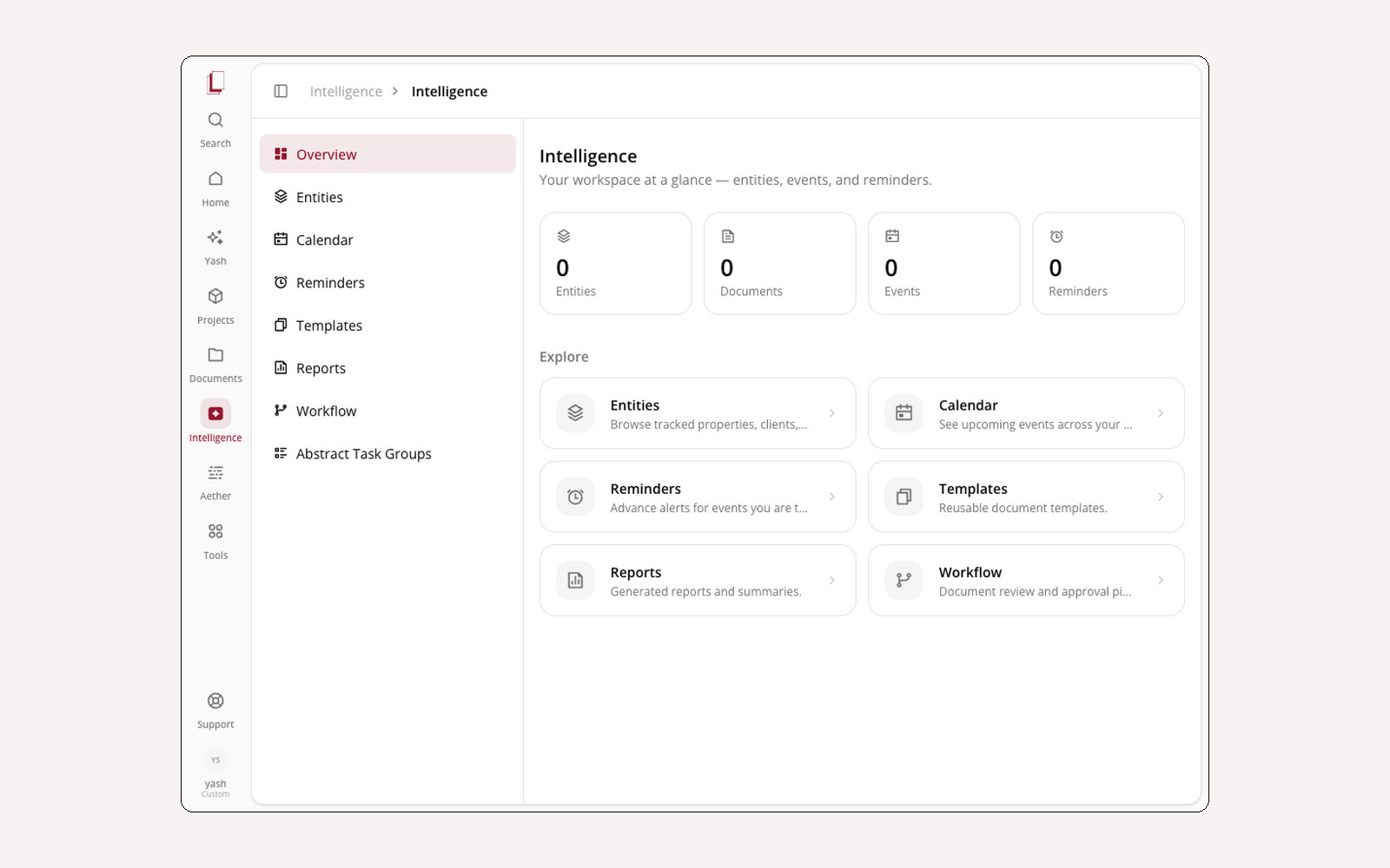 Lexapar Intelligence — The design system and product surface for an AI contract platform